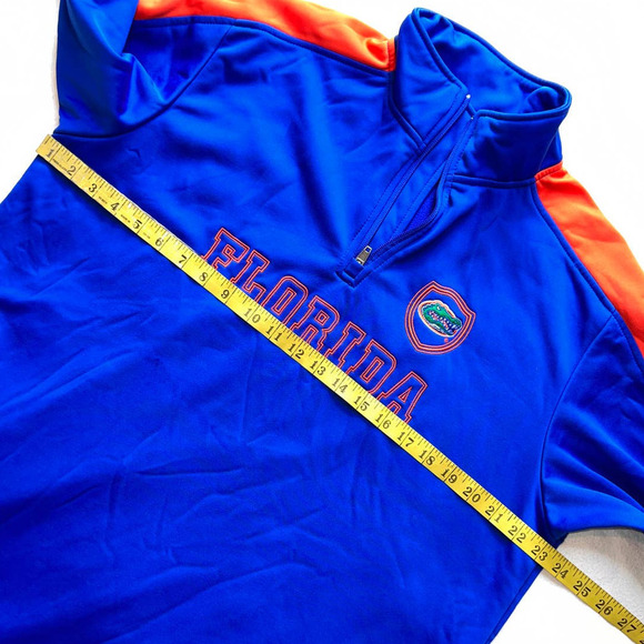 Columbia Florida Gators Blue Fleeced Lined 1/4 Zip Pull Over Jacket- L - Picture 9 of 13